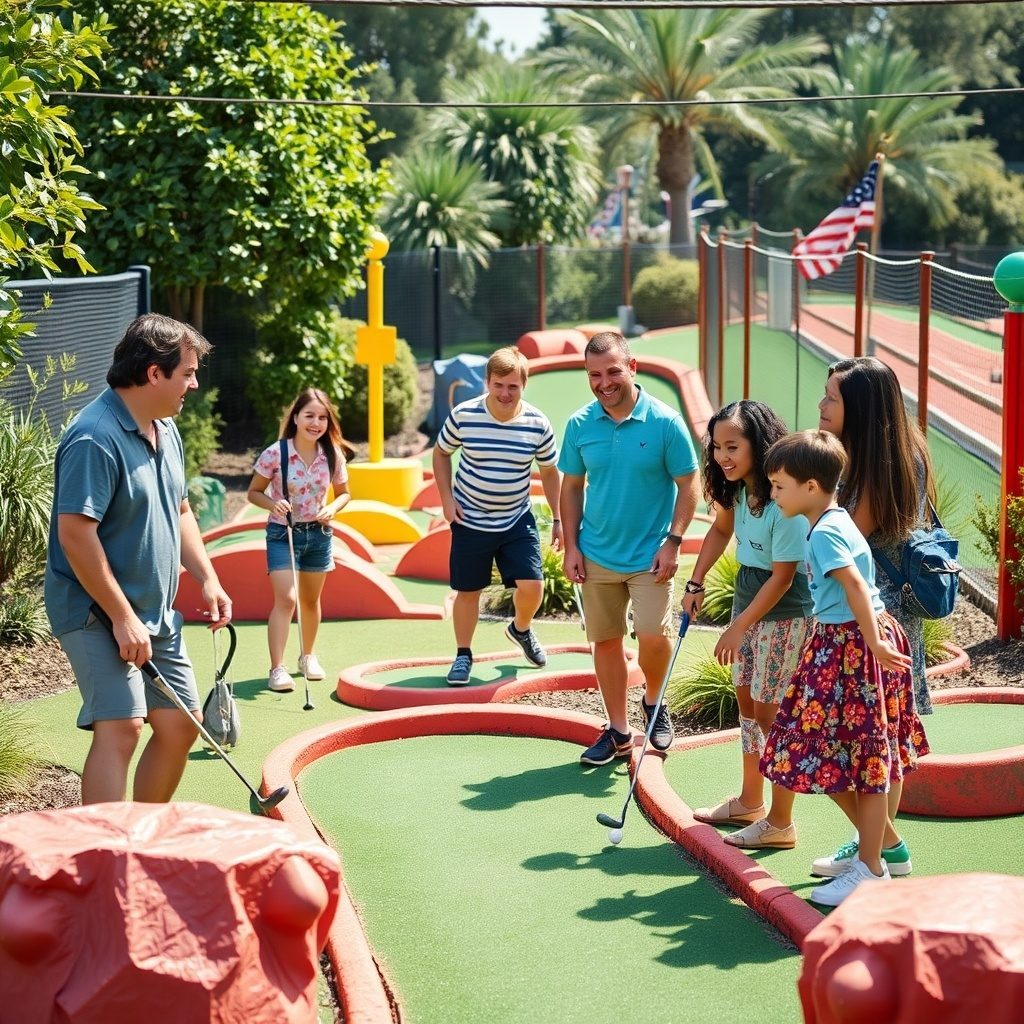 Mini golf course at Puttpark