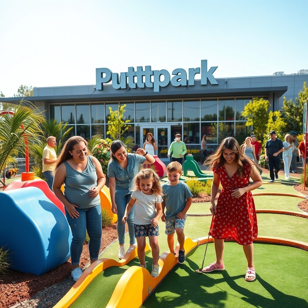 Exciting mini golf course at Puttpark