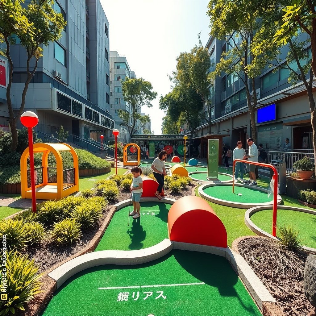 Exciting mini golf at Puttpark