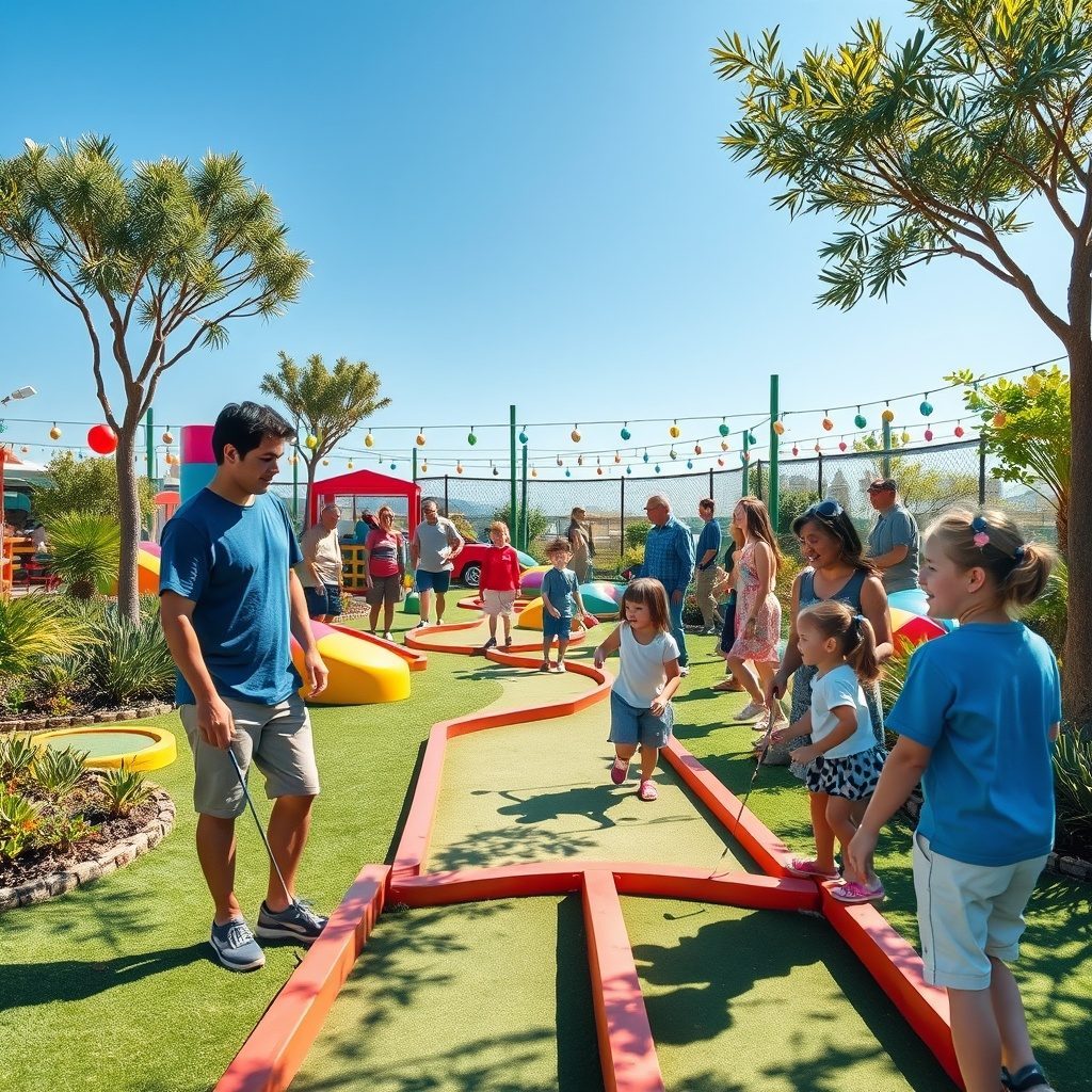 Fun mini golf course