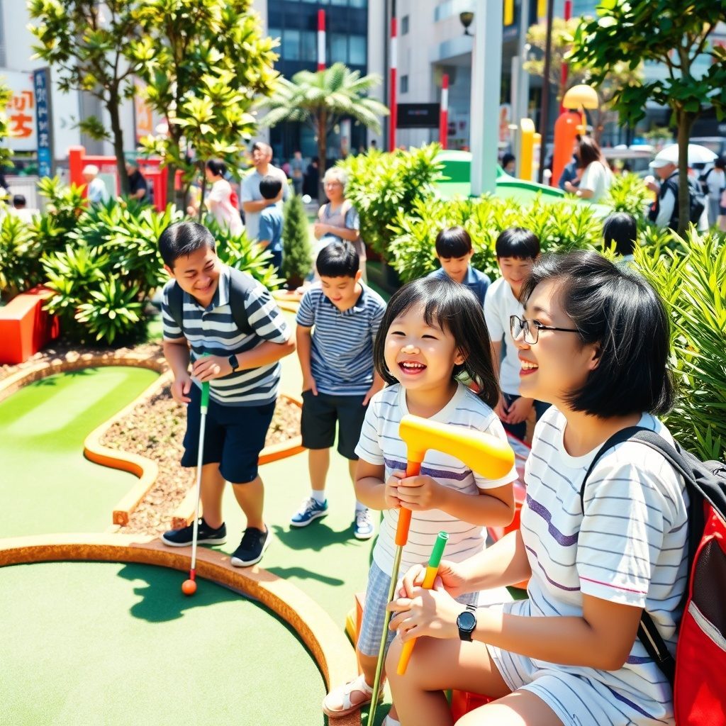 Exciting mini golf course at Puttpark