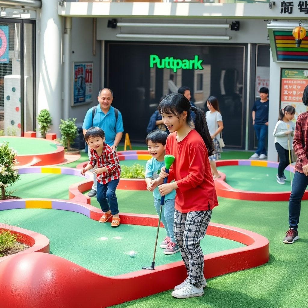 Mini golf course at Puttpark