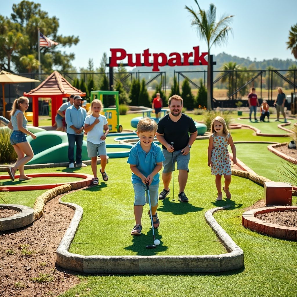Mini golf course at Puttpark